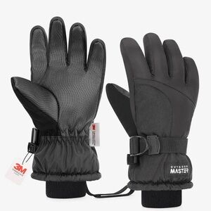 Outdoor Master Kids Mittens - Black